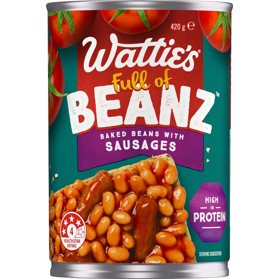 Wattie's Baked Beans & Sausages Can 420g
