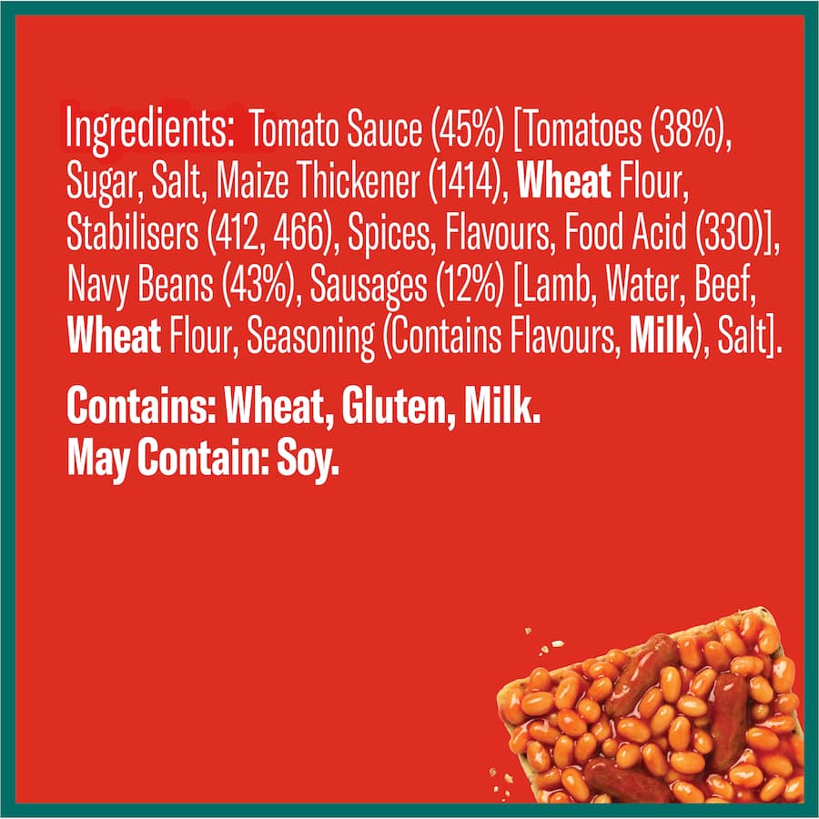 Wattie's Baked Beans & Sausages Can 420g