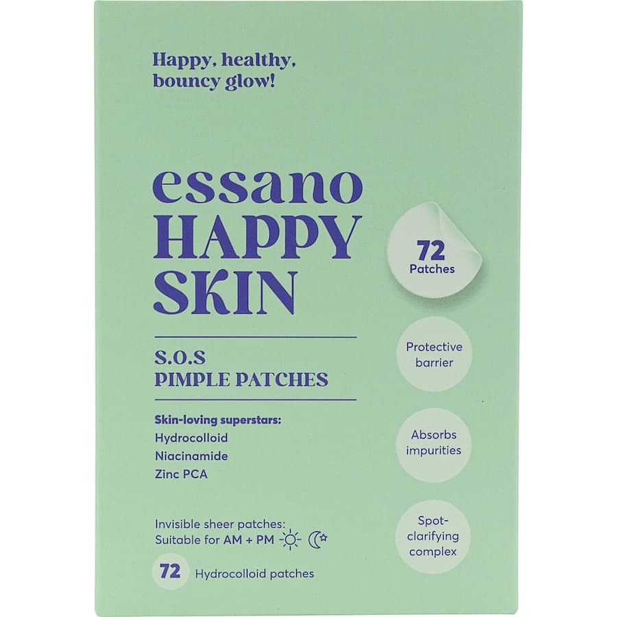 Hydrocolloid pimple patches designed to accelerate healing and reduce redness for clear skin.