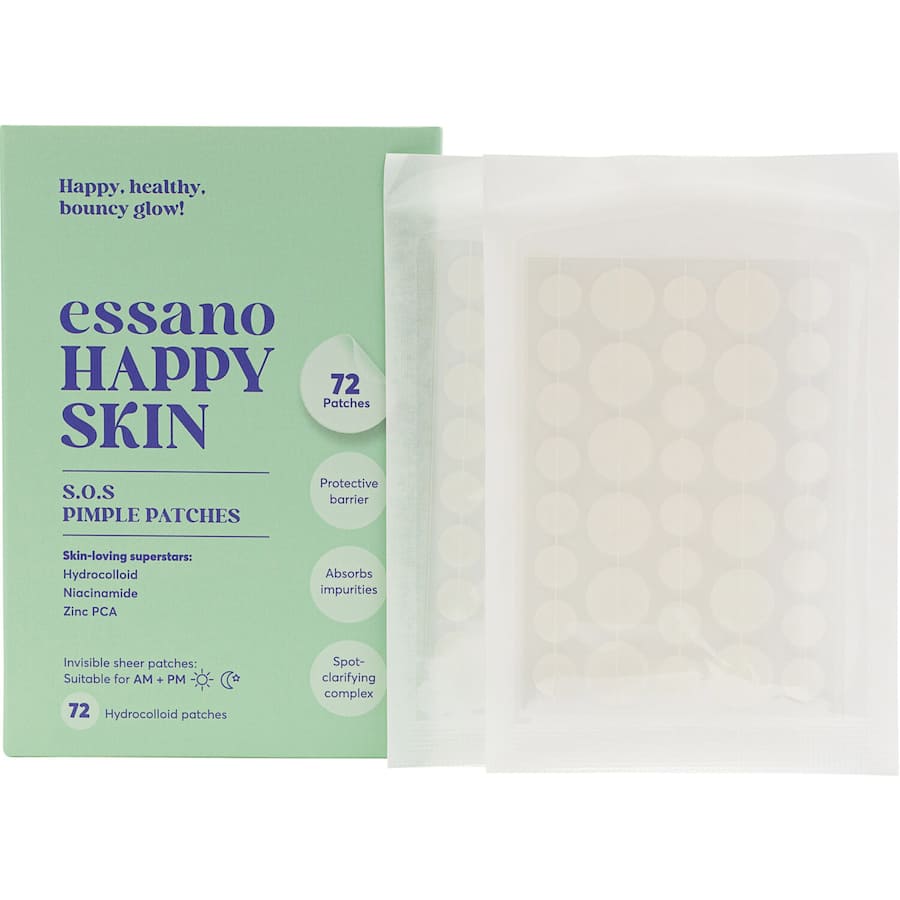 Hydrocolloid pimple patches designed to target and heal blemishes, reducing redness and promoting clear skin.