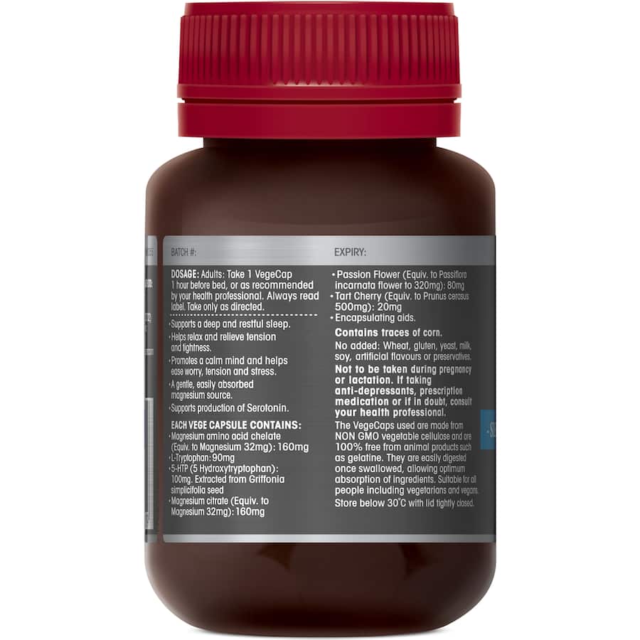 Red Seal High Strength Magnesium Deep Sleep Capsules 60pack