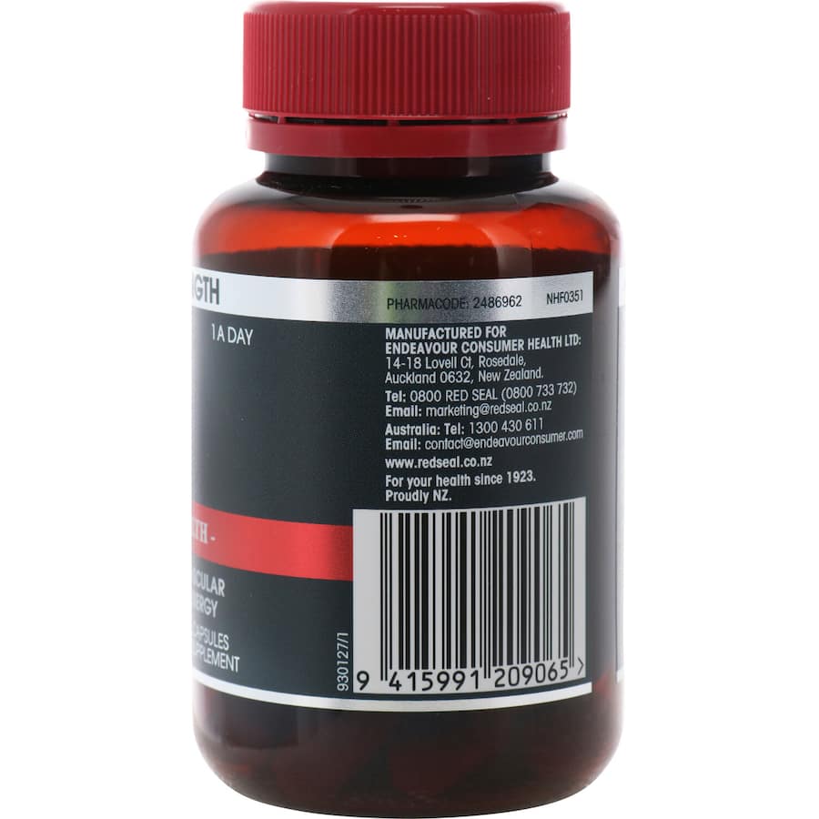 Red Seal High Strength Heart & Circulation Coq10 Plus Vit D 300mg
