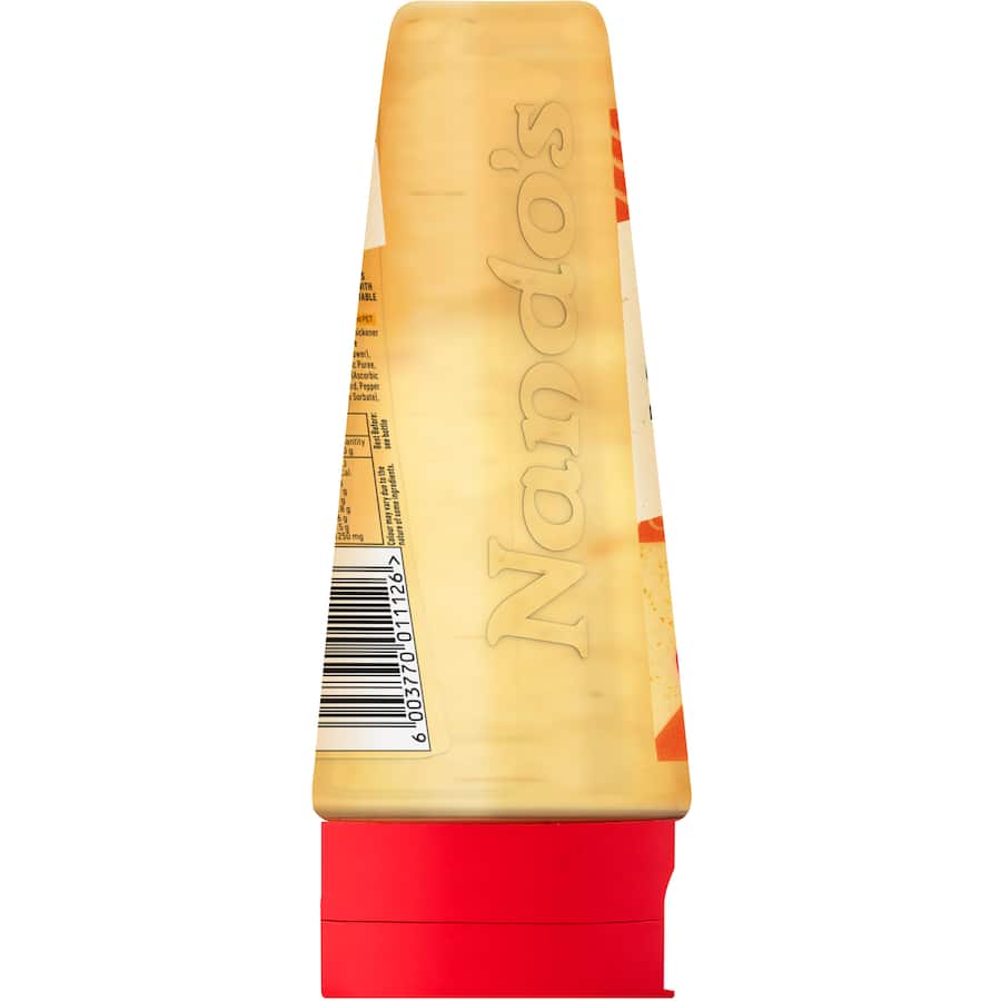 Nando's Perinaise Mild mayonnaise blends creamy richness with a hint of peri-peri spice, perfect for dipping or dressing dishes.