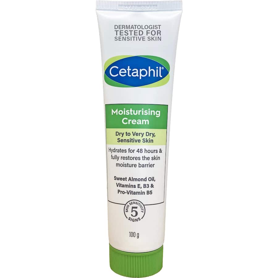 Cetaphil Moisturising Cream in a jar, designed to deeply hydrate and soothe dry, sensitive skin for a healthier appearance.