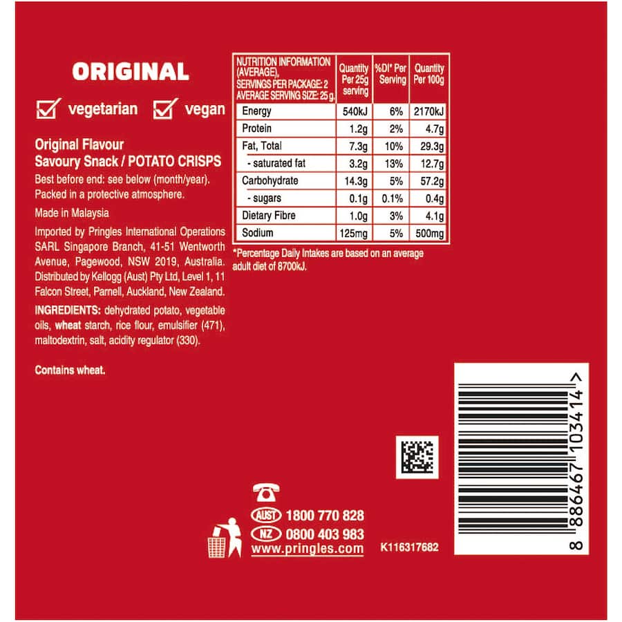 Pringles Chips Original 53g