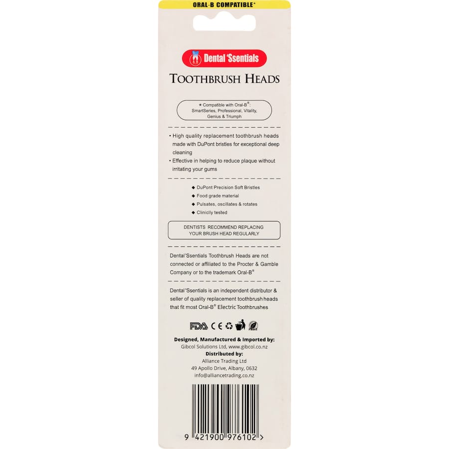 Dental 'Ssentials Toothbrush Heads 2ea