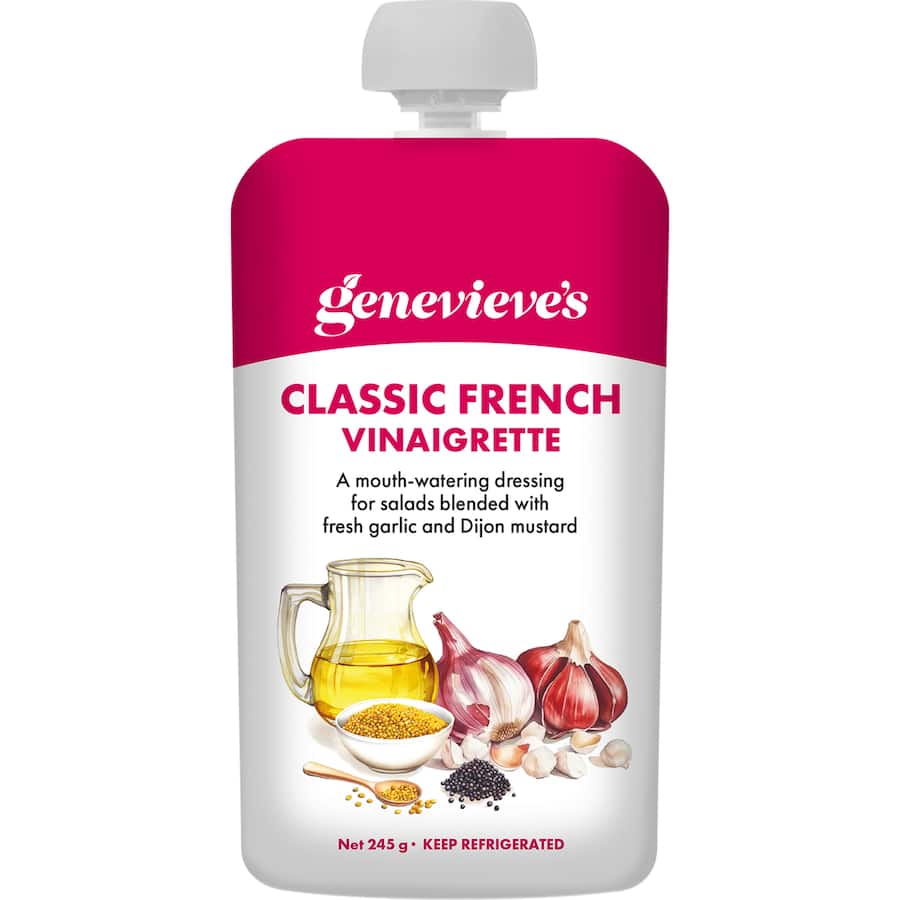 Genevieve's French Dressing Classic Vinaigrette Pouch 245g