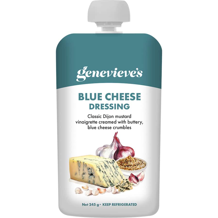 Genevieves Blue Cheese Dressing Pouch 245g
