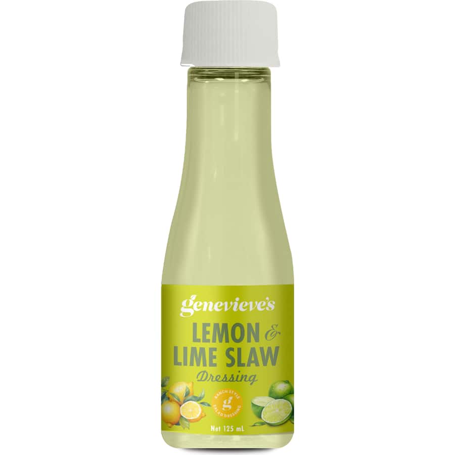 Genevieves Salad Dressing Lemon Lime 125mL
