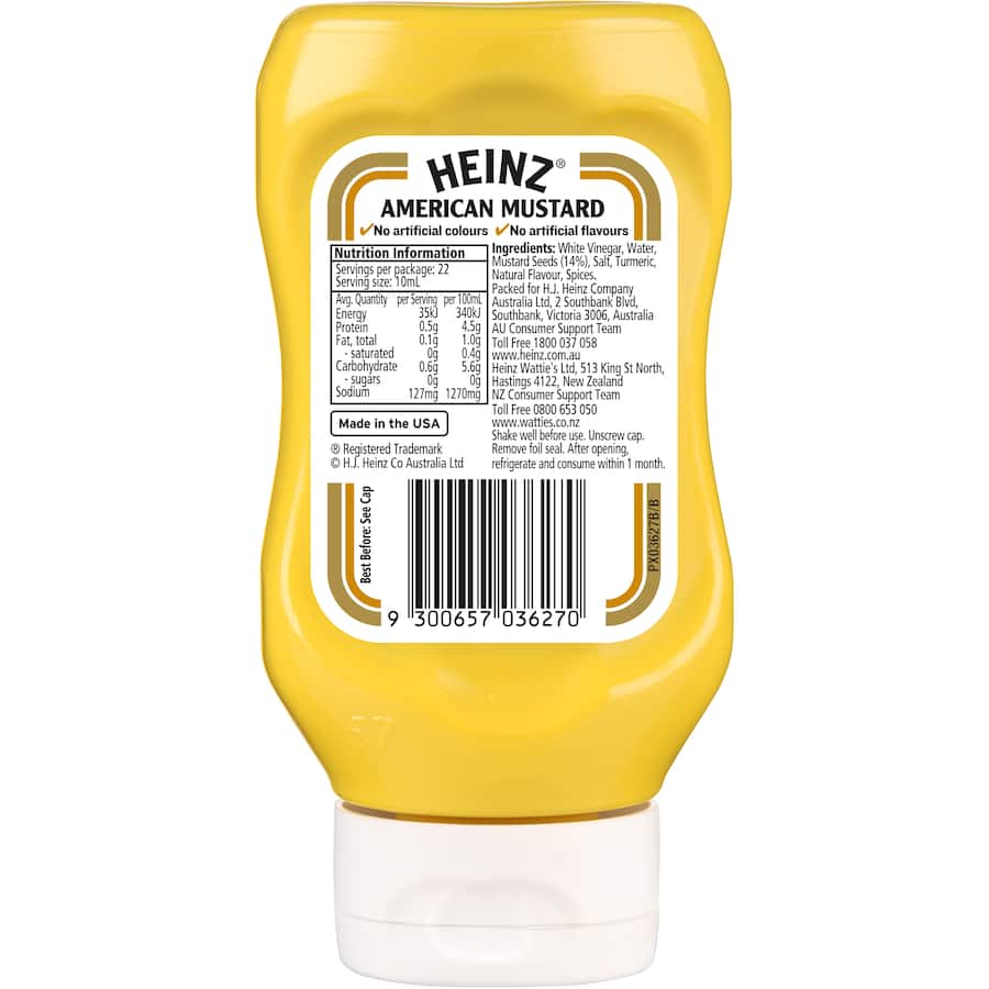 Heinz American Mustard 220mL
