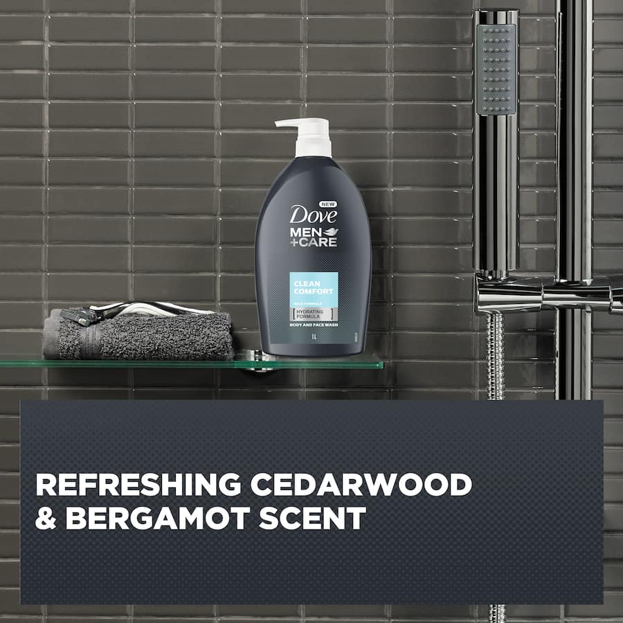 Dove Men + Care Body Wash Clean Comfort 1L