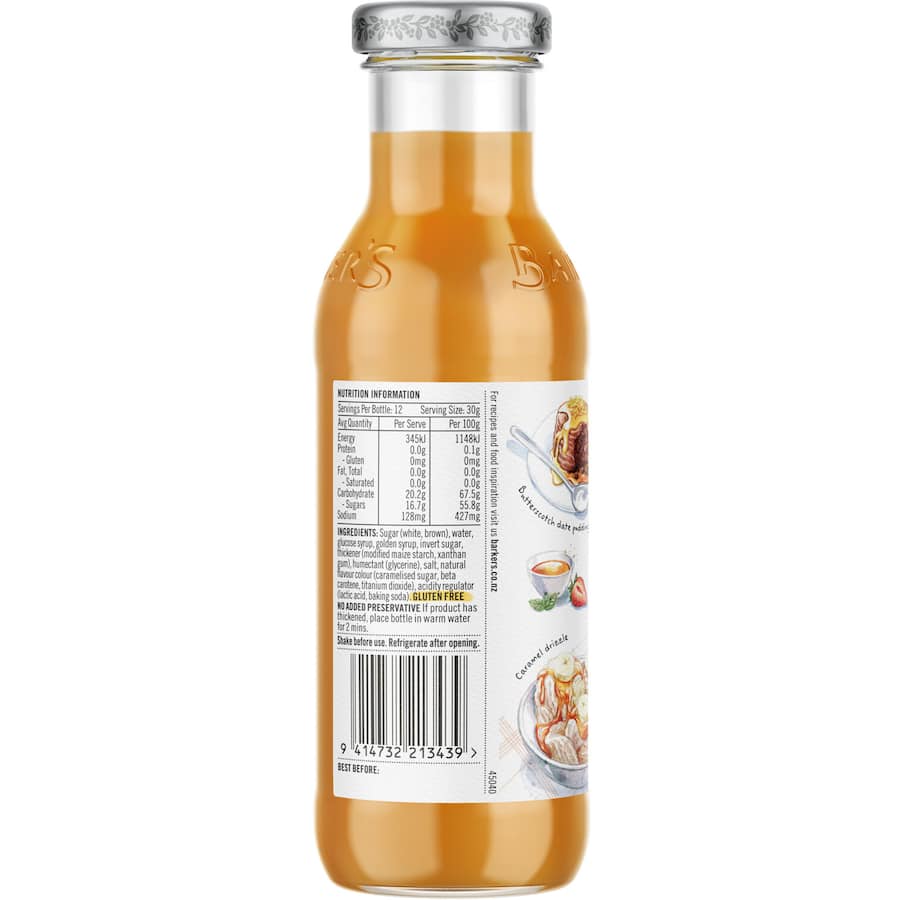 Barkers Butterscotch & Caramel Sauce  Bottle 365g