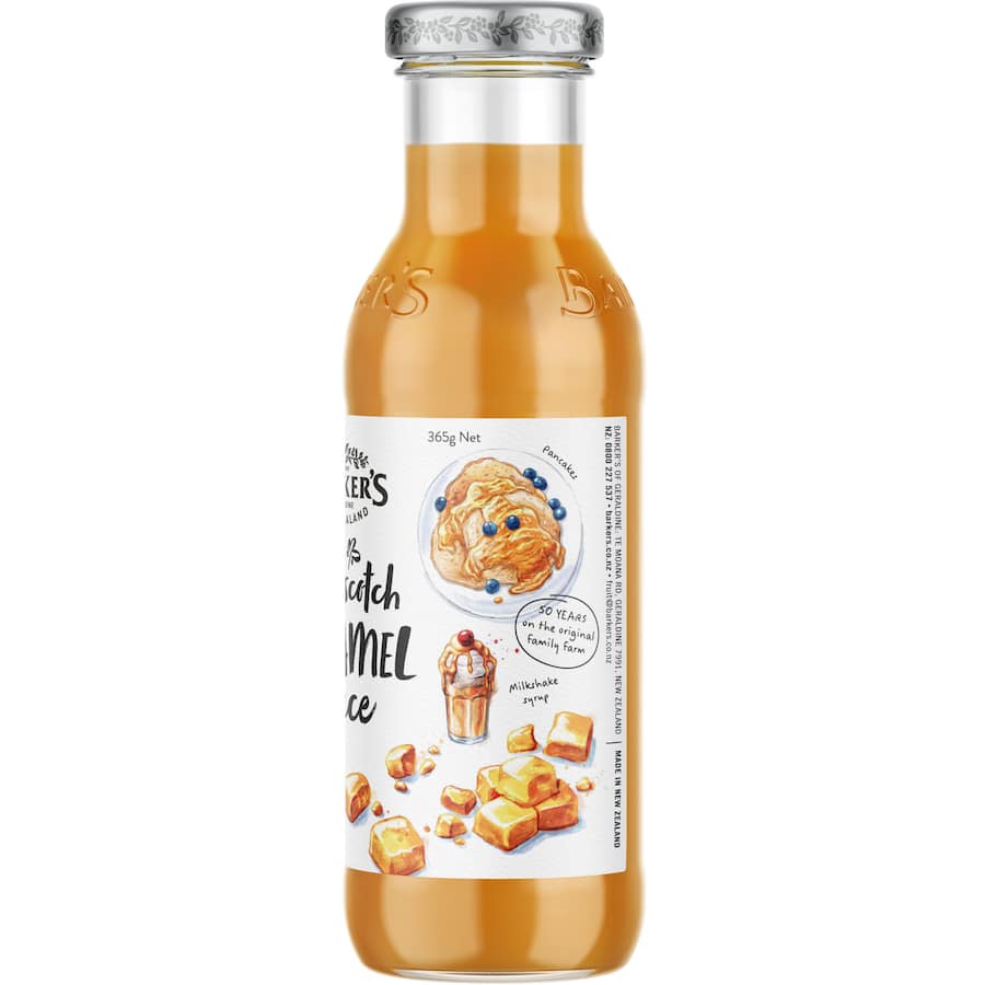 Barkers Butterscotch & Caramel Sauce  Bottle 365g
