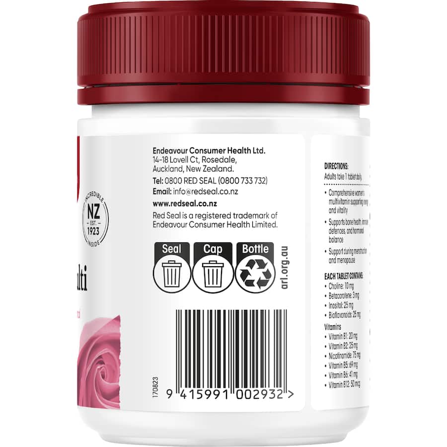 Red Seal Multi Vitamin Womens Tablet 100ea