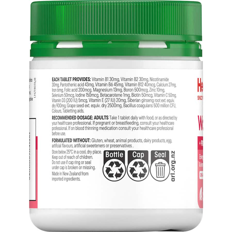 Daily multivitamin tablet for women, supporting health with essential vitamins and minerals for energy and well-being.