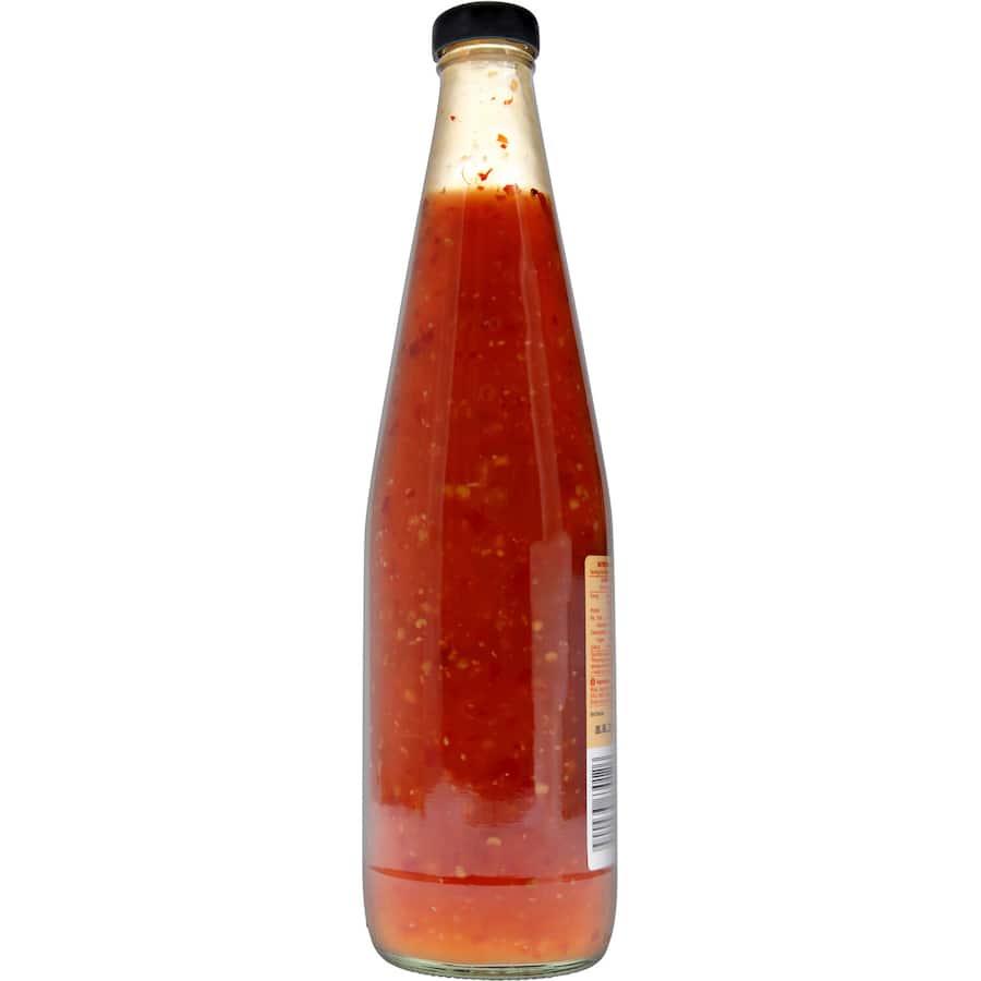Woolworths Chilli Sauce, a flavorful pantry essential made with red chilli and garlic, perfect for adding spice to meals.