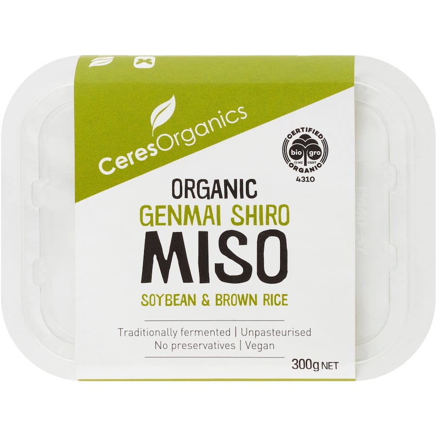 Ceres Organics Miso Paste Genmai Shiro Pottle 300g