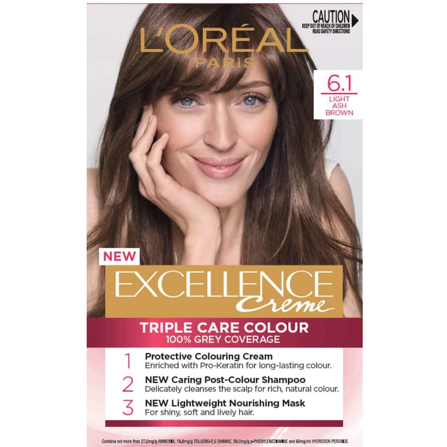 Loreal Excellence Hair Colour Ash Brown 6.1