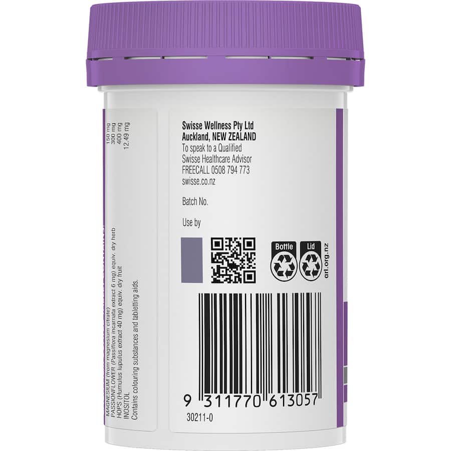 Swisse Ultiboost Magnesium Plus Sleep supplement bottle, promoting restful sleep and relaxation with essential nutrients.