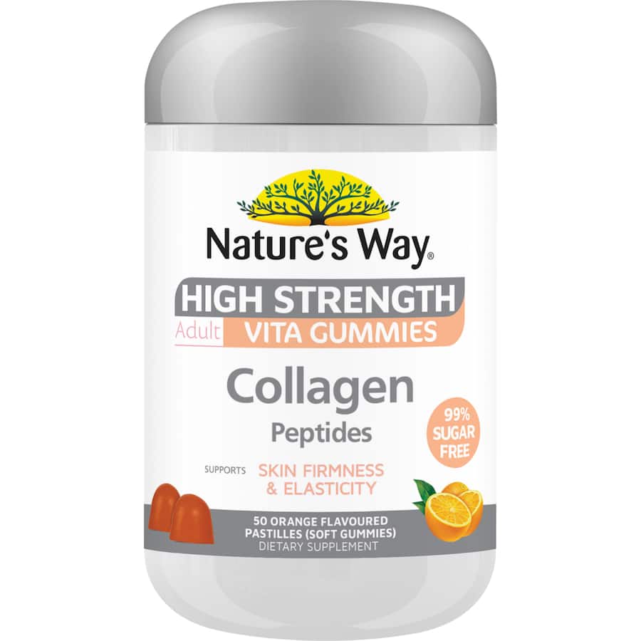 Natures Way Adult Collagen Vita Gummies Orange 50ea