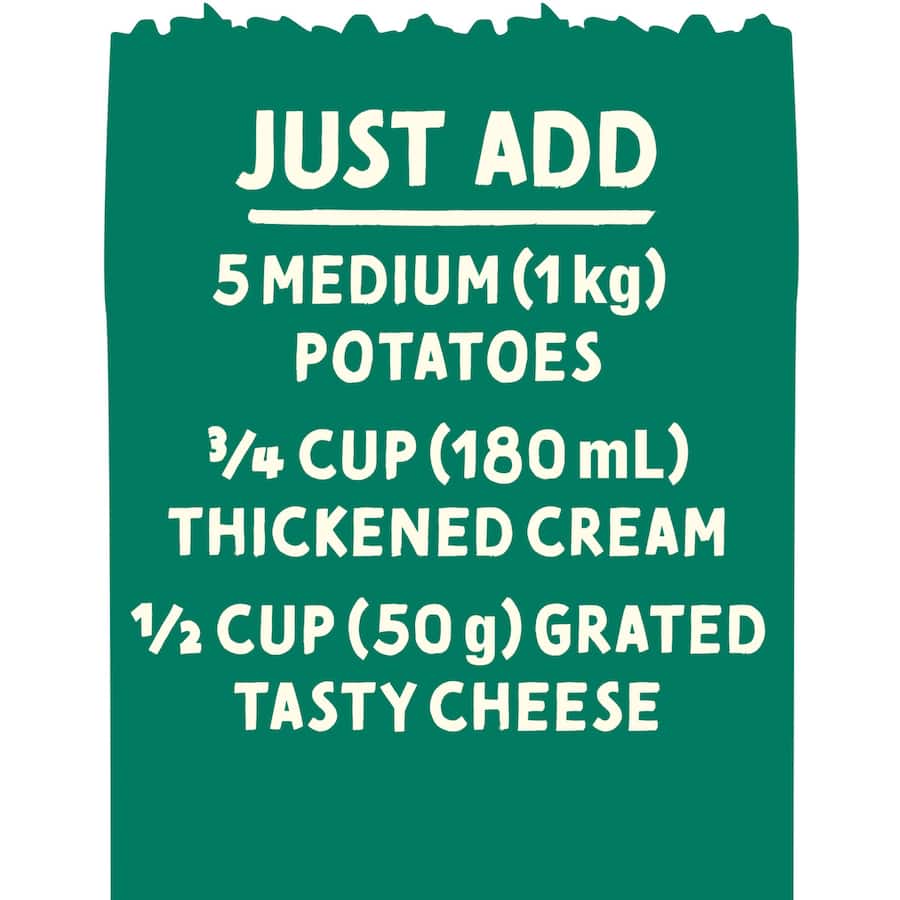 Mccormick Produce Partners Recipe Base Scalloped Potato Sachet 40g