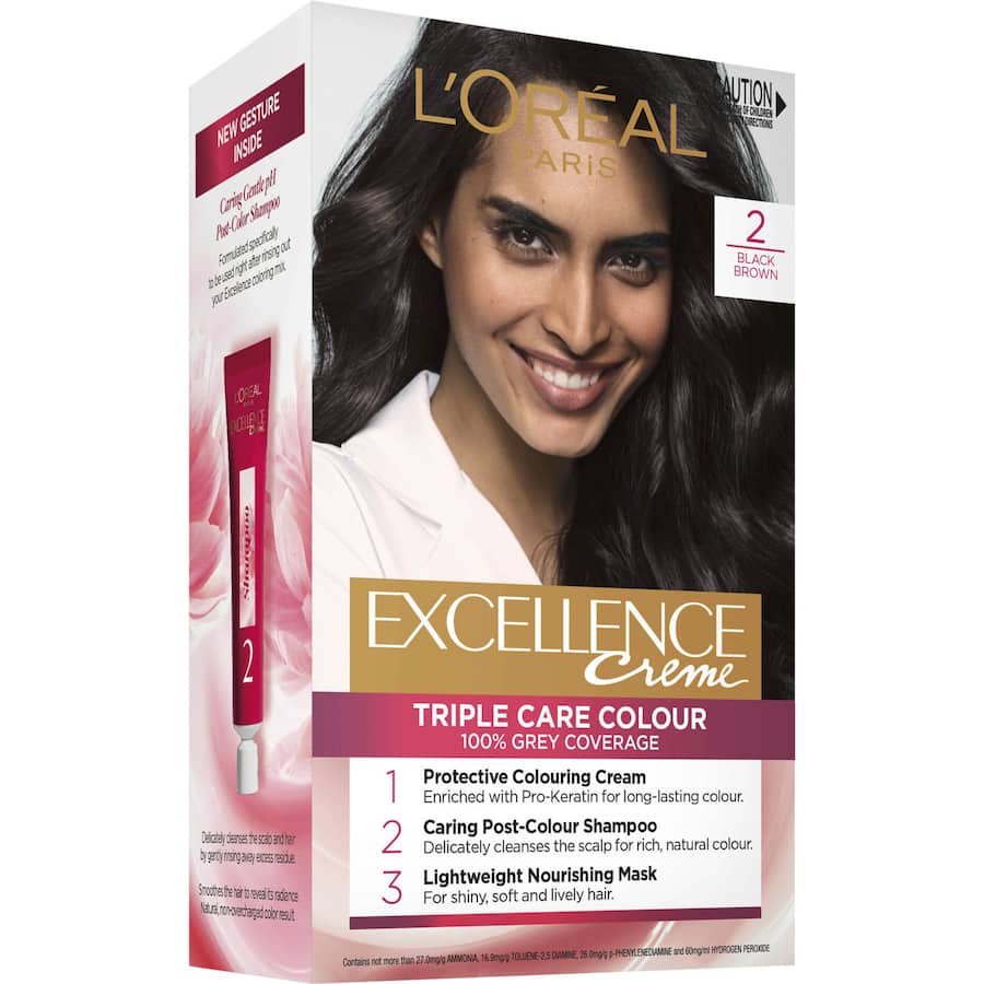 Loreal Excellence Hair Colour Brown Black 2