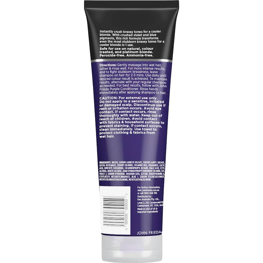 John Frieda Sheer Blonde Shampoo Intense Purple Violet Crush Tube 250mL