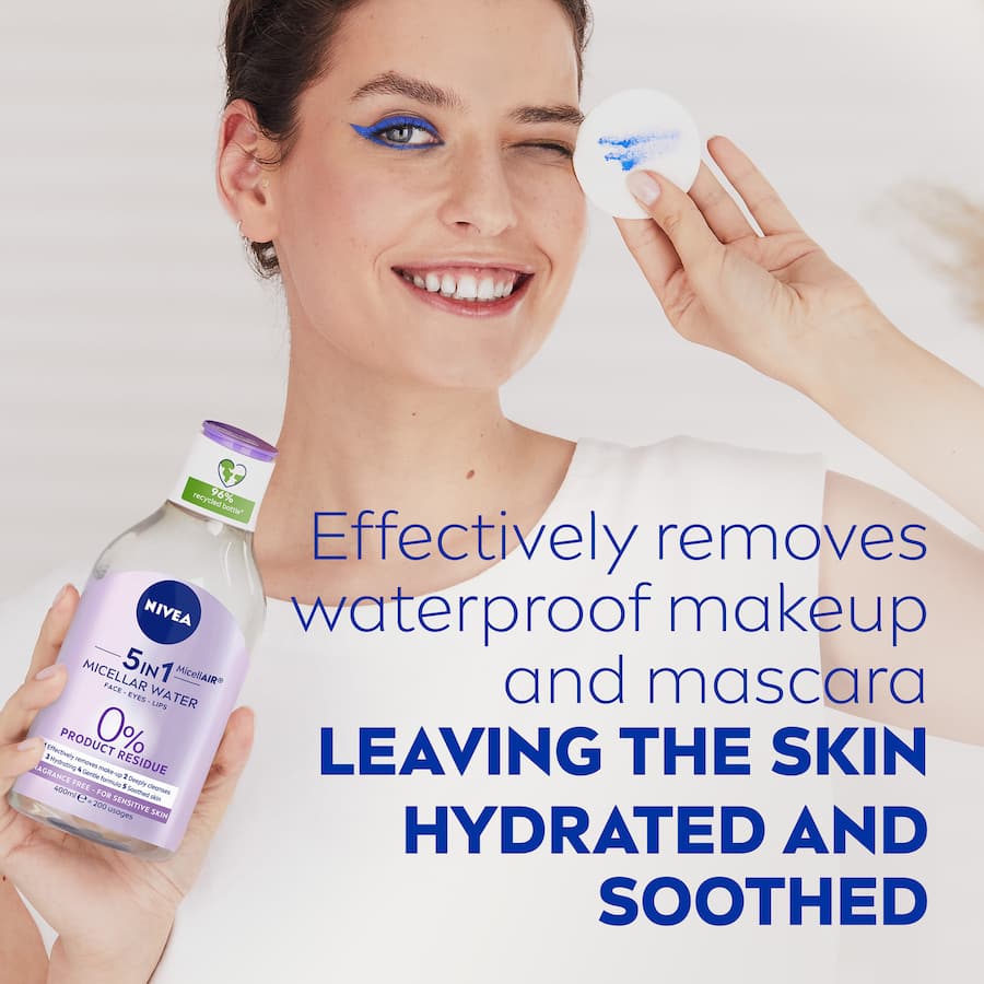 Nivea Micellar Water Make-up Remover Sensitive Skin 3 In 1 400mL