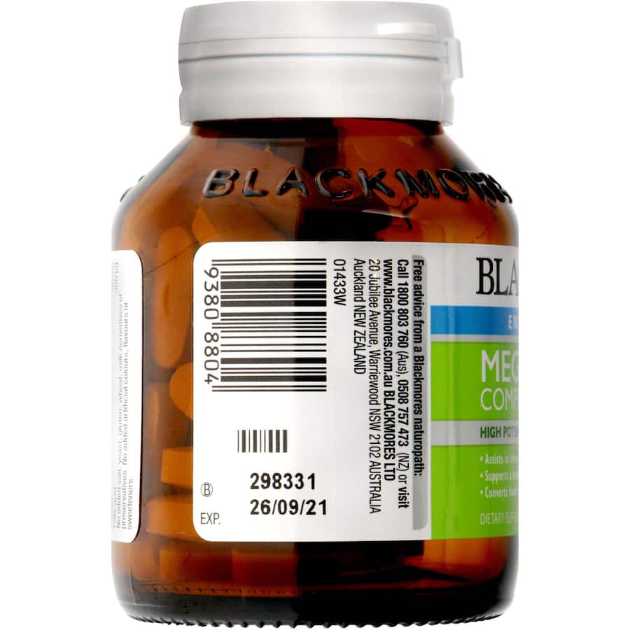 Blackmores Mega B Complex Tablets 75pack