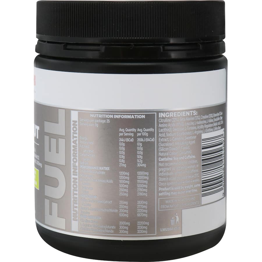 Musashi Pre-workout Protein Powder Lemon Lime Energy Performance 225g