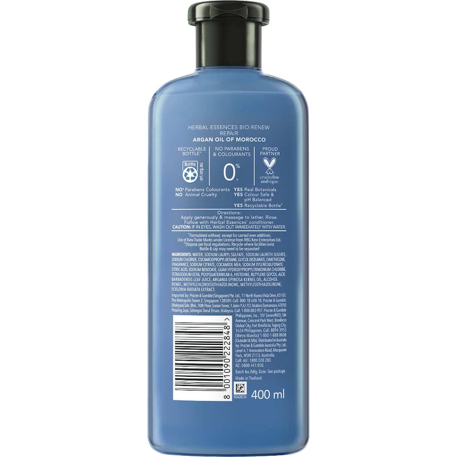 Herbal Essences Bio:renew Repairing Shampoo Argan Oil Of Morocco 400mL