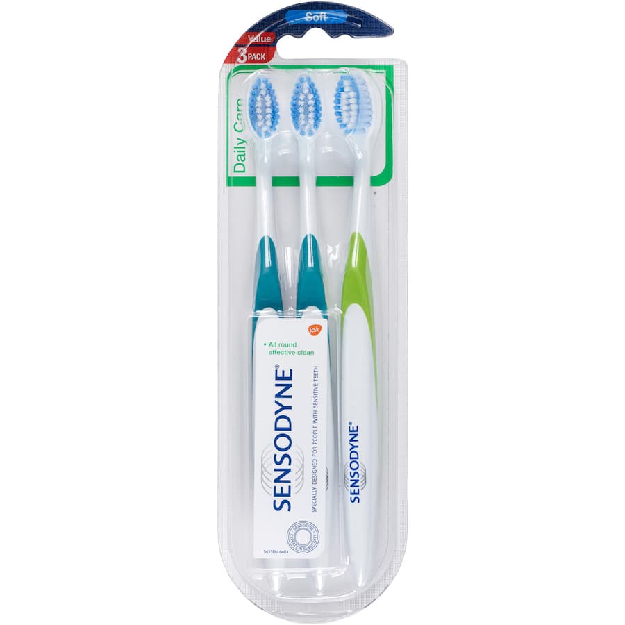 Soft toothbrush with round-ended bristles for sensitive teeth, featuring a dome-shaped head for gentle cleaning and gum protection.