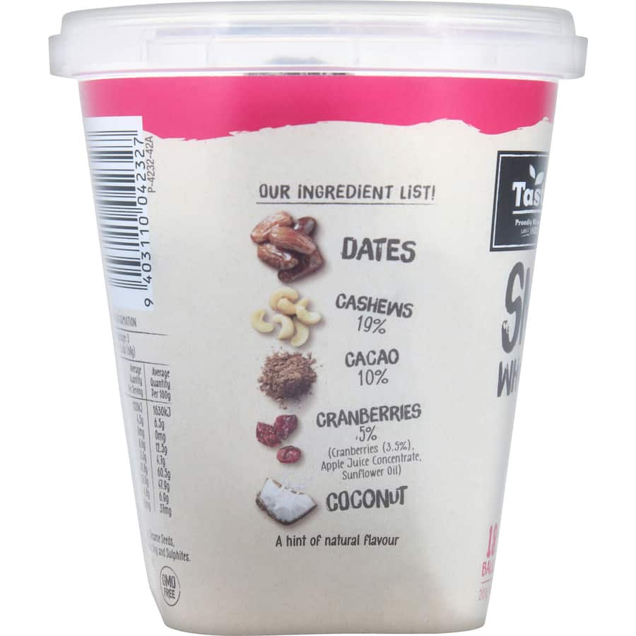 Tasti Smooshed Snack Balls Berry Cashew Cacao 207g