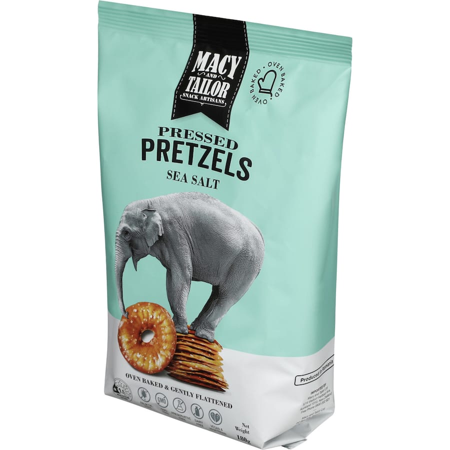 Macy & Tailor Pretzels Sea Salt 180g