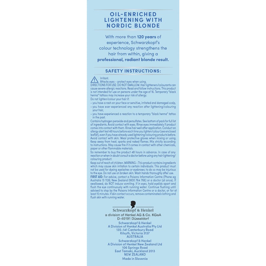 Nordic Blonde Hair Colour Streaking Kit M1 Each