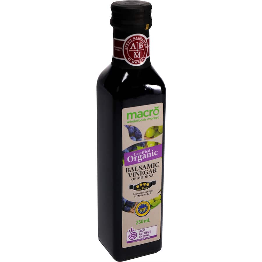 Macro Organic Balsamic Vinegar 4 Leaf 250mL