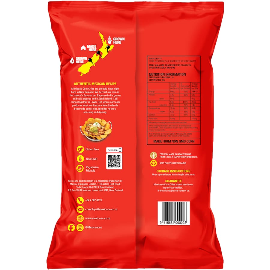 Mexicano Corn Chips Natural 300g
