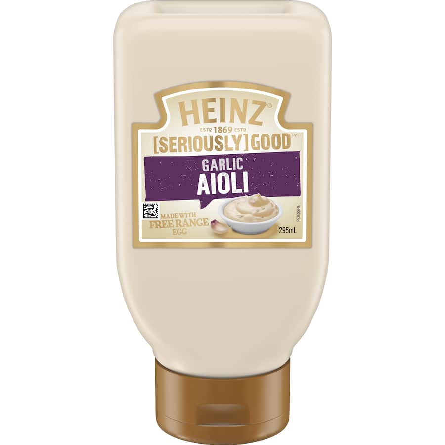 Heinz Seriously Good Aioli Garlic Squeeze bottle 295mL