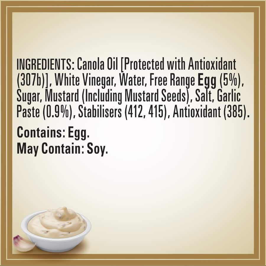 Heinz Seriously Good Aioli Garlic Squeeze bottle 295mL