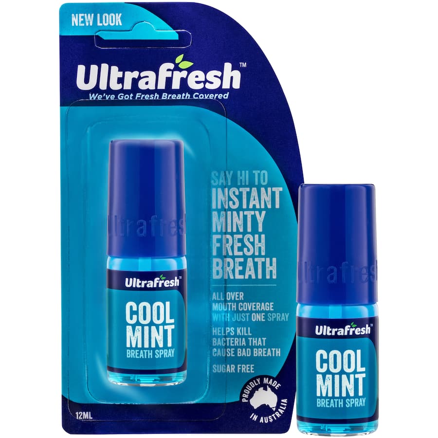 Ultra Fresh Breath Freshener Cool Mint Spray 12mL