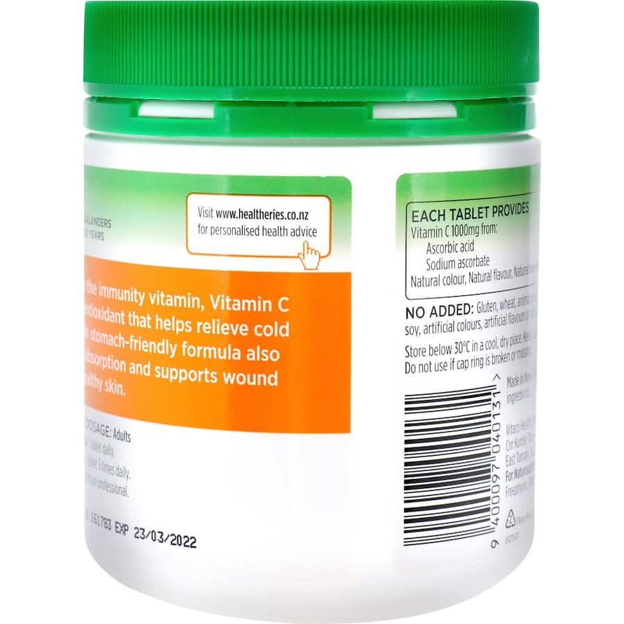 Healtheries Vitamin C 1000mg 100pack