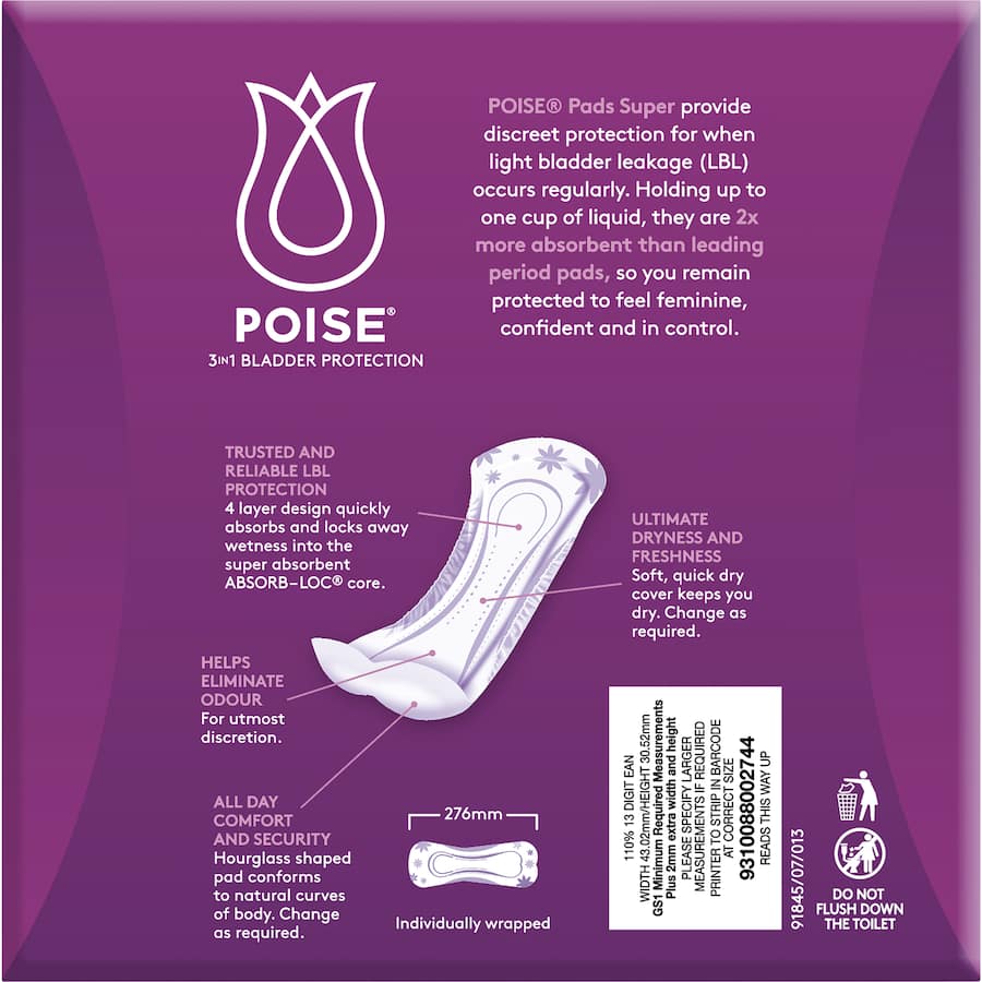 Poise Pads Super 28pack