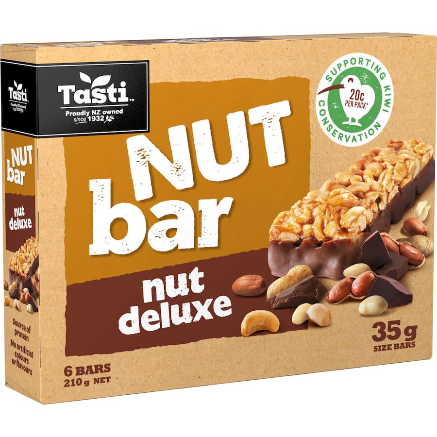 Tasti Nut Bars Deluxe 6pk 210g