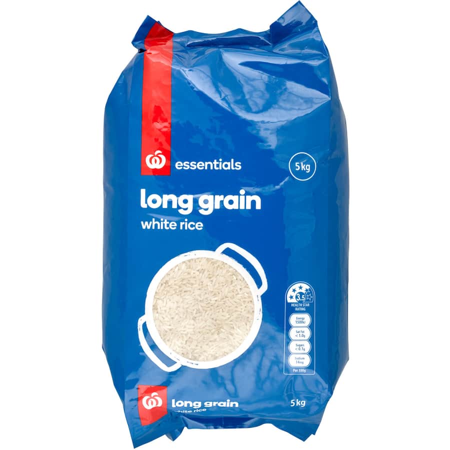 Essentials Long Grain Rice Bag 5kg
