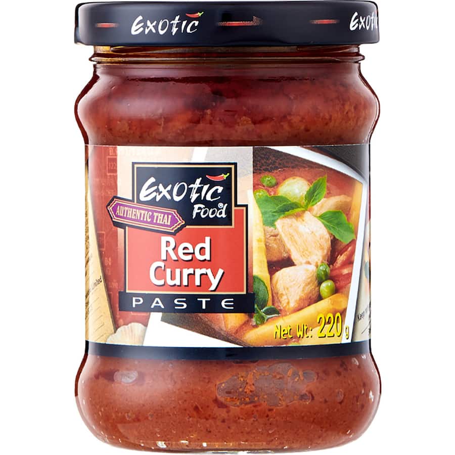 Exotic Food Curry Paste Red Jar 220g