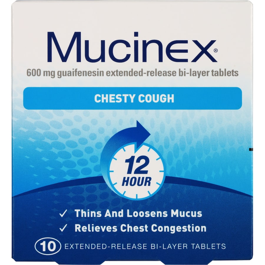 Mucinex Chesty Cough Fast Effective Tablets 10pack