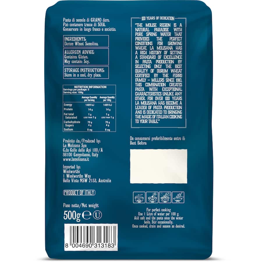 La Molisana Pasta Rigatoni Divini No. 31 500g