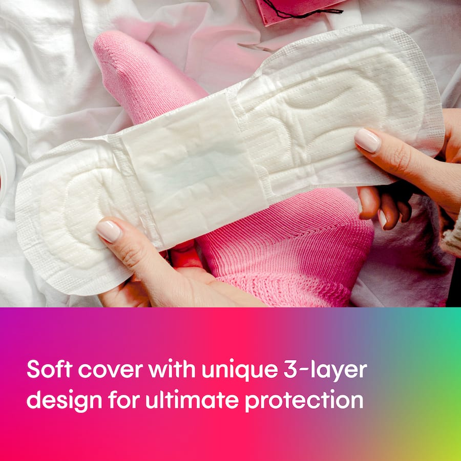 U By Kotex Ultra Thin Pads with Wings, featuring rapid-dry core, soft design, and secure fit for ultimate comfort and protection.