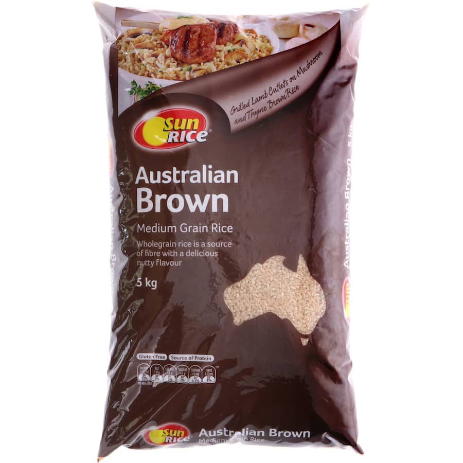 Sunrice Brown Rice Calrose Medium Grain 5kg