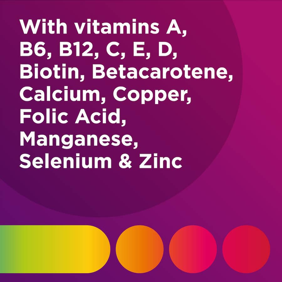 Centrum Women Daily Multivitamins: tailored nutrients for women's health, including bone support and skin, hair, and nail care.